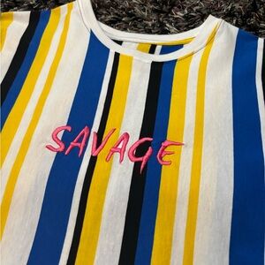 Savage stripped shirt